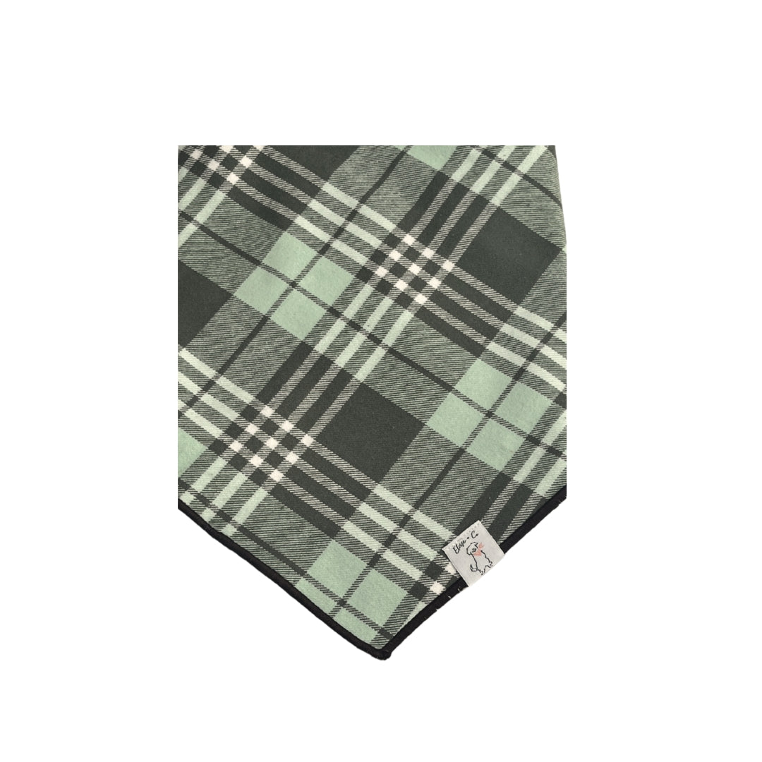 Mint Mocha Flannel Bandana