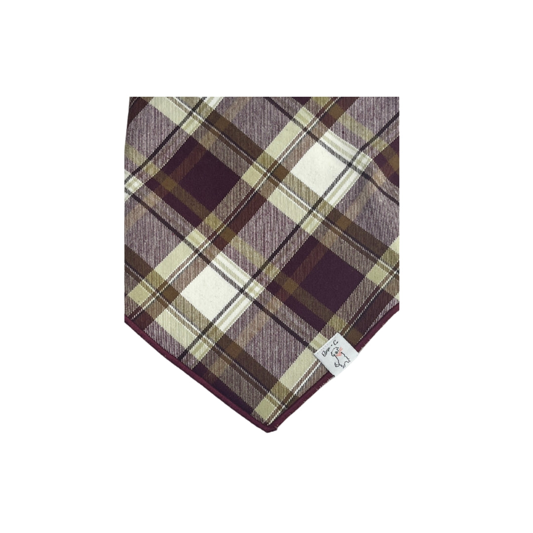Cranberry Pines Flannel Bandana