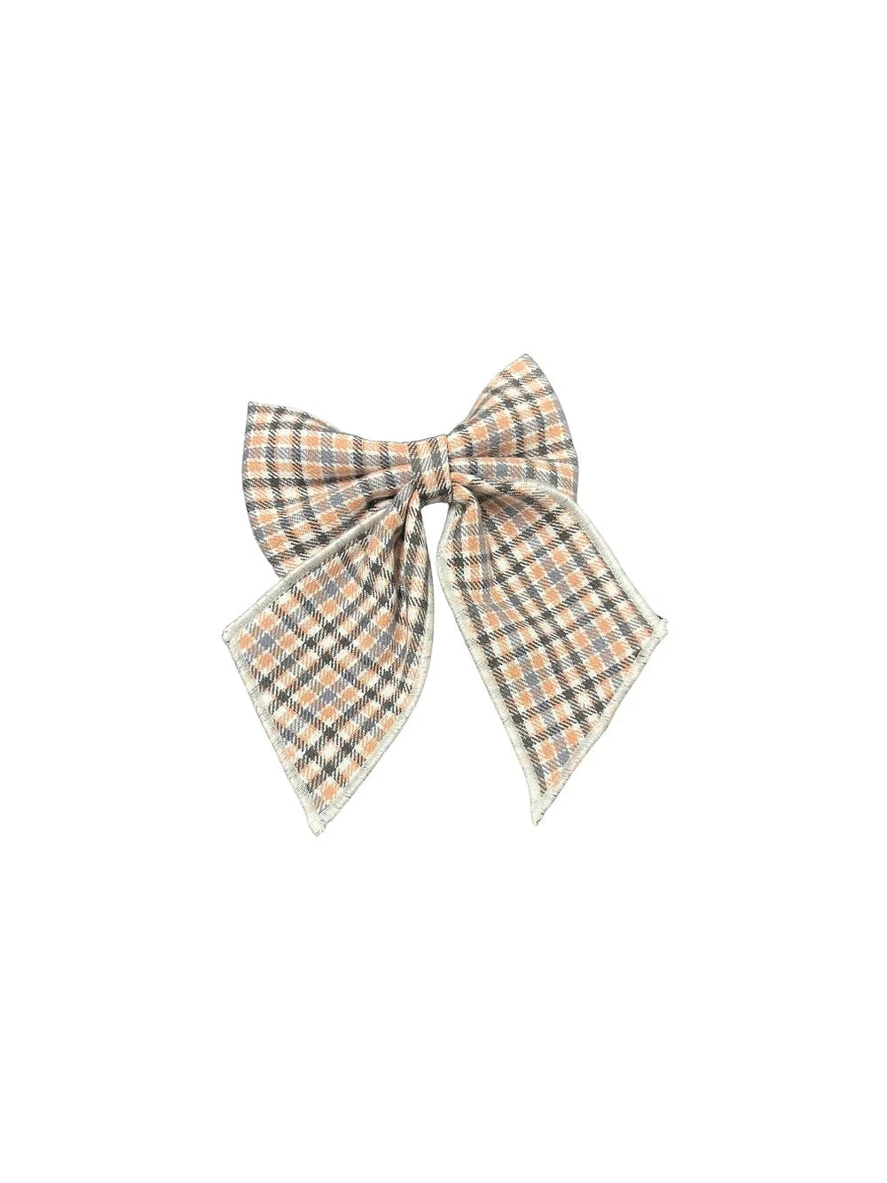 Blush and Slate Sailor Bow