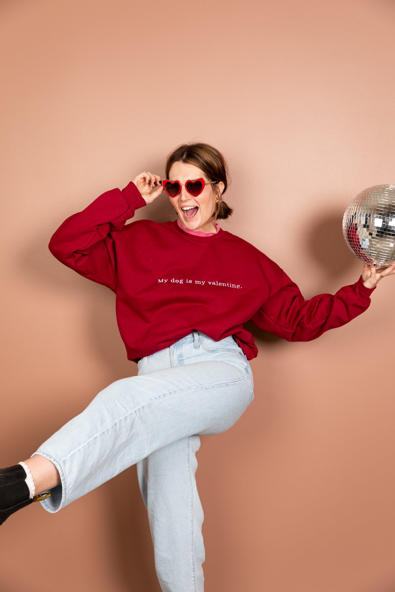 My Dog Is My Valentine Sweatshirt