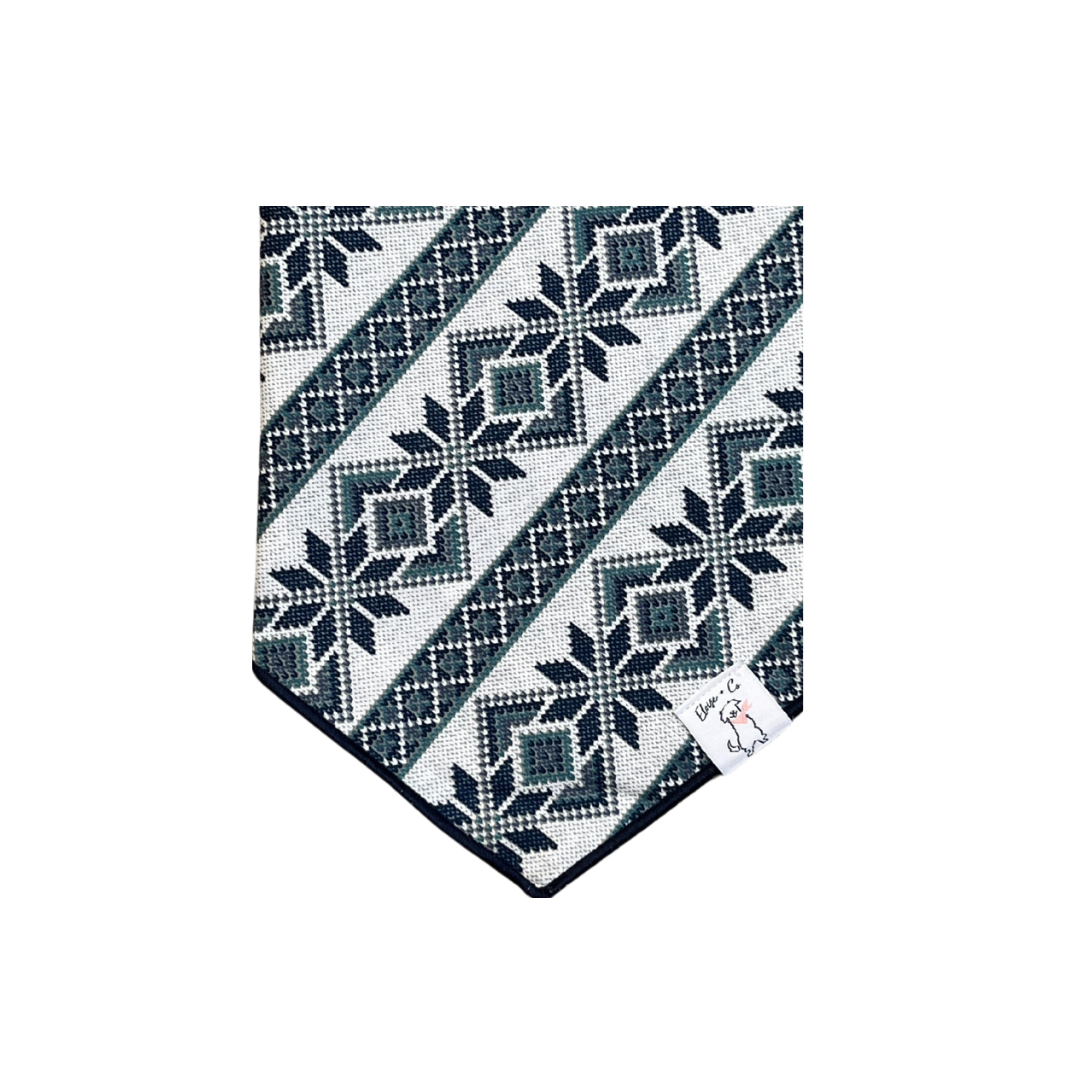 Snowy Fair Isle Bandana