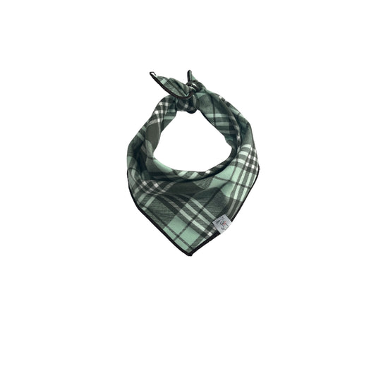 Mint Mocha Flannel Bandana
