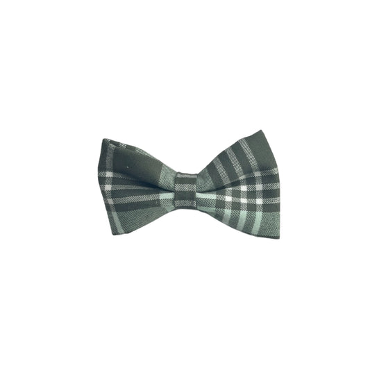 Mint Mocha Flannel Bow Tie