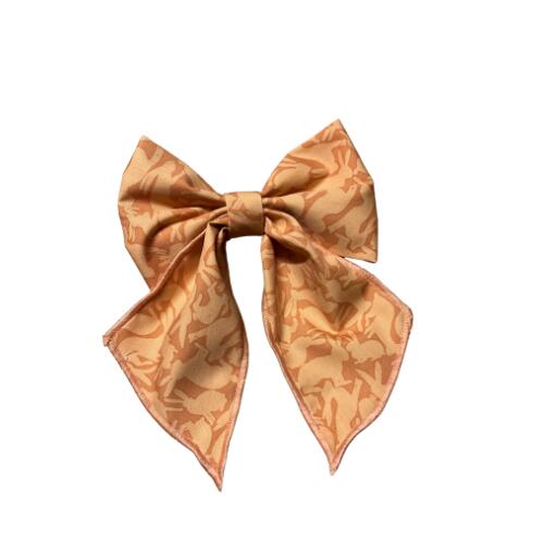 Bunny Hop Coral Sailor Bow