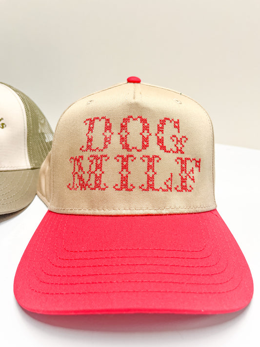 Cross Stitched Pet Parent Two Tone Hat