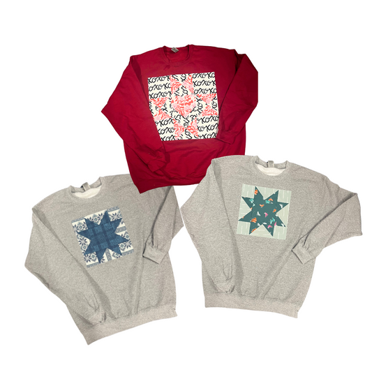 Quilt Block Sweatshirts